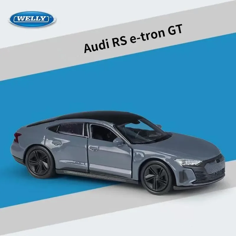 

Модель спортивного автомобиля WELLY 1:36 Audi RS E-Tron GT Coupe из сплава, модель литая игрушечная металлическая гоночная машина, Коллекционная модель, подарок для детей