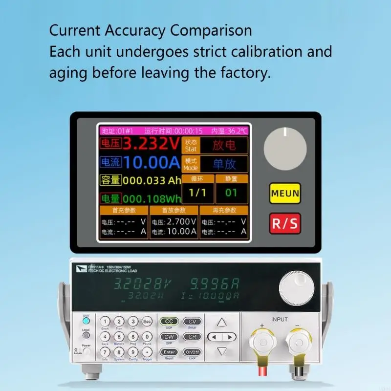 جهاز اختبار البطارية الاحترافي 5 فولت 20 أمبير، نظام تبريد الشحن القابل للتعديل، علبة فولاذية #5