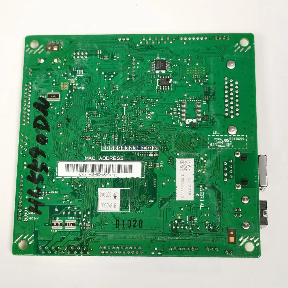 Imagem -05 - Main Board Pcb para Brother Logic Mother Board D000d1020 Hl5590 Hl-5590dn Printer Parts