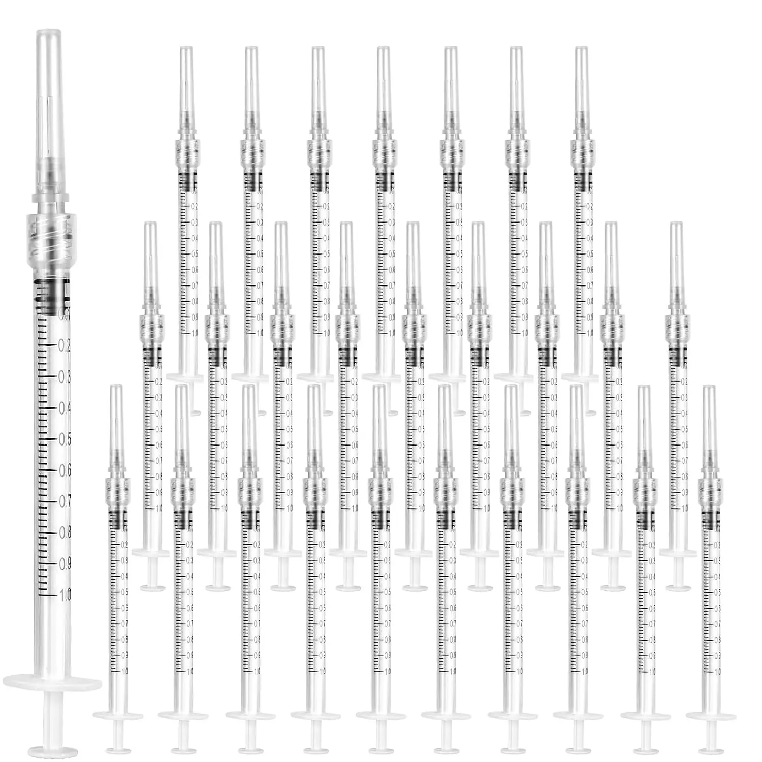 1ml Luer Lock Syringe 20/70/100 Pack Individually Sealed Precision Dispensing Tool Glue Oil Adhesive DIY Repair Electronics