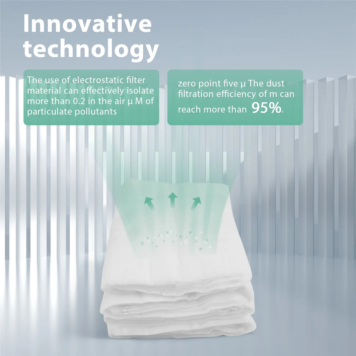 Filtro eletrostático Algodão, Rede de filtragem HEPA para Philips Xiaomi Mi purificador de ar, 40 folha, 28x2 Polegada