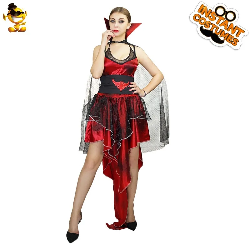 

Halloween Vampire Costume Women Scary Bat Cosplay Anime Dress Cape Nightclub Stage Performance Wear 20225 Party Show Wear
