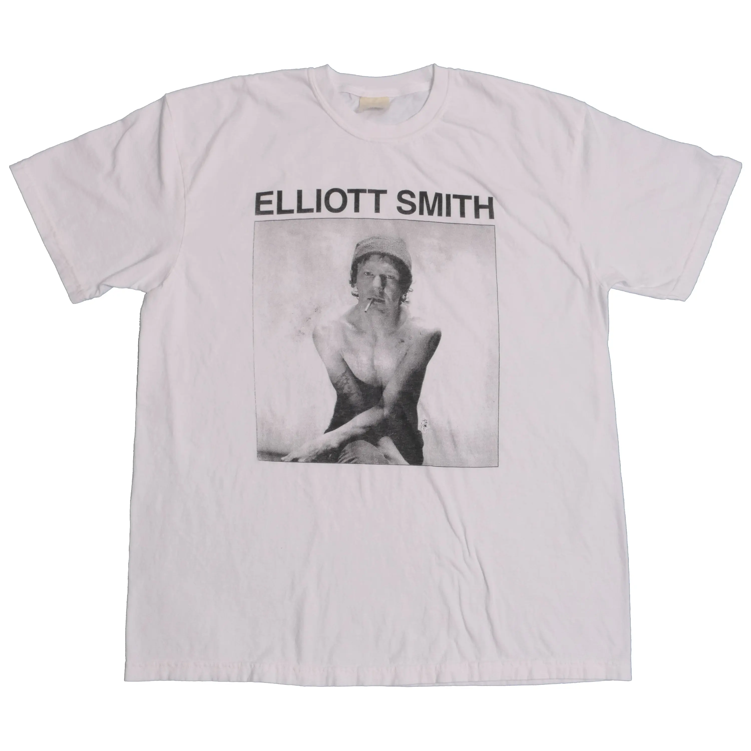 Elliott Smith Xl T Shirt Indie Folk Pop Rock Music Artist Either Or 1990S Album Heavyweight Boxy Fit Royal Tenenbaums