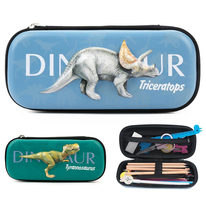 Dinosaur Pencil Case Kawaii Stationery Pencil Box Trousse Scolaire 3D School Supplies Pen Case Estuche Lapices Cute Pencilcase