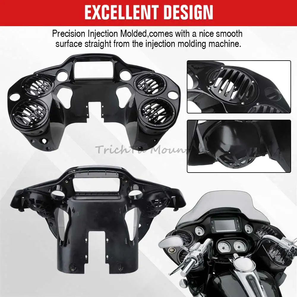 Motorcycle Front Inner Fairing Cover with 4 6.5