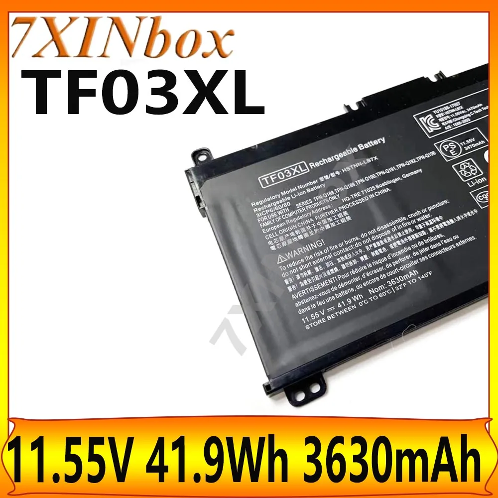 7XINbox TF03XL 11.55V 41.9Wh 3630mAh Laptop Battery For HP Pavilion 15-CC 15-CD 17-AR HSTNN-LB7L 920070-855 TPN-Q196 TF03041XL
