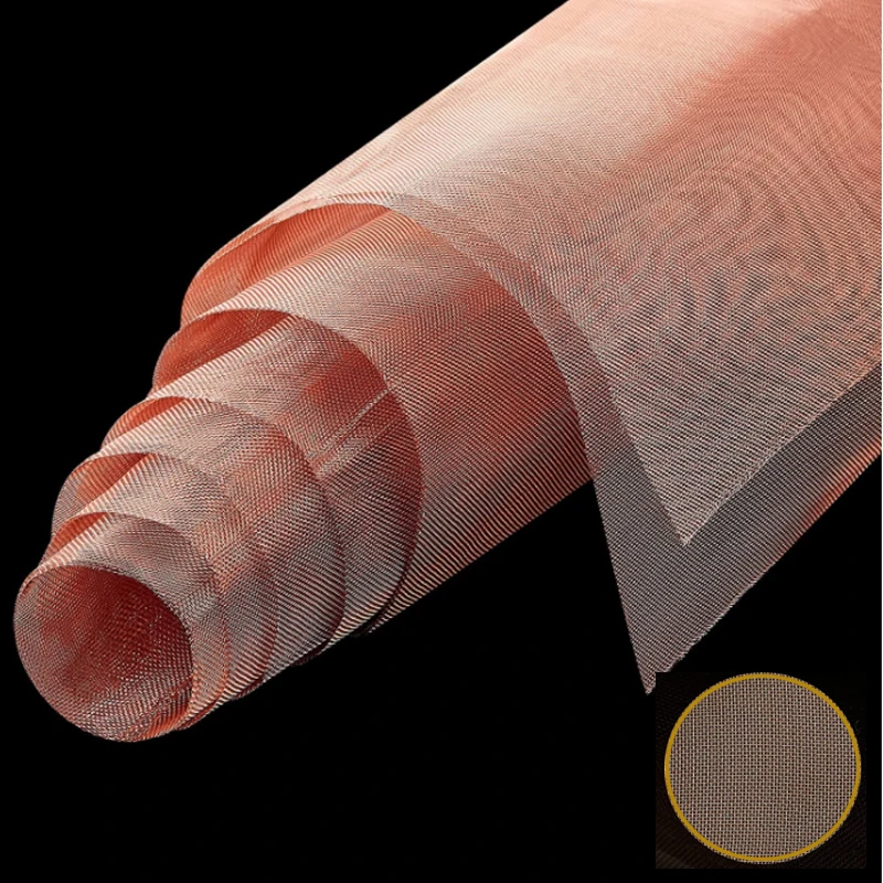Malla de alambre tejido de cobre, filtro de tela de blindaje, pantallas de tamiz seco, Red de señal, suministro Dental de laboratorio, 1 unidad, 10-200