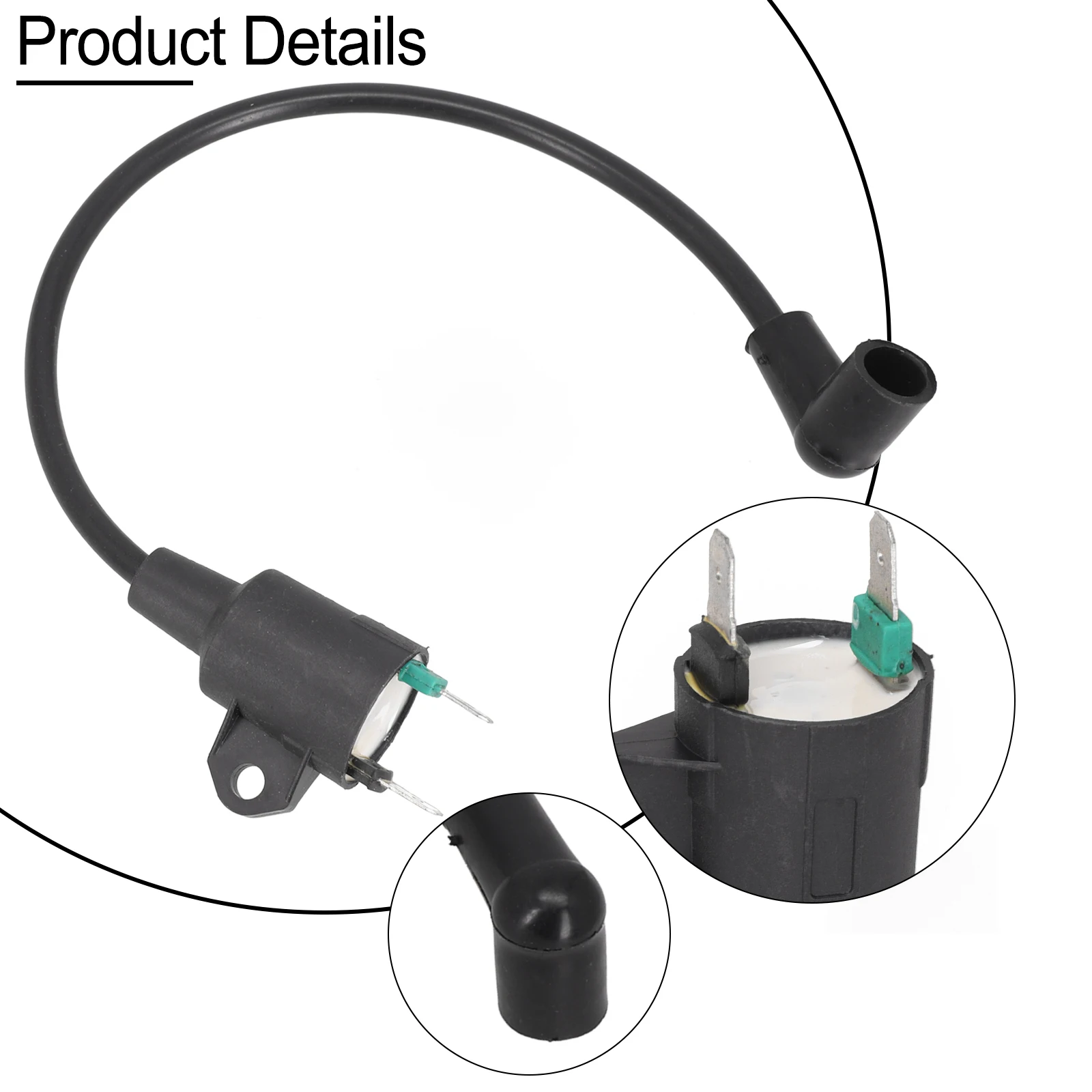 Ignition Coil Enhanced Power Output Gasoline Ignition Coil Rubber 145F 650 ET950 Black Efficient Ignition System