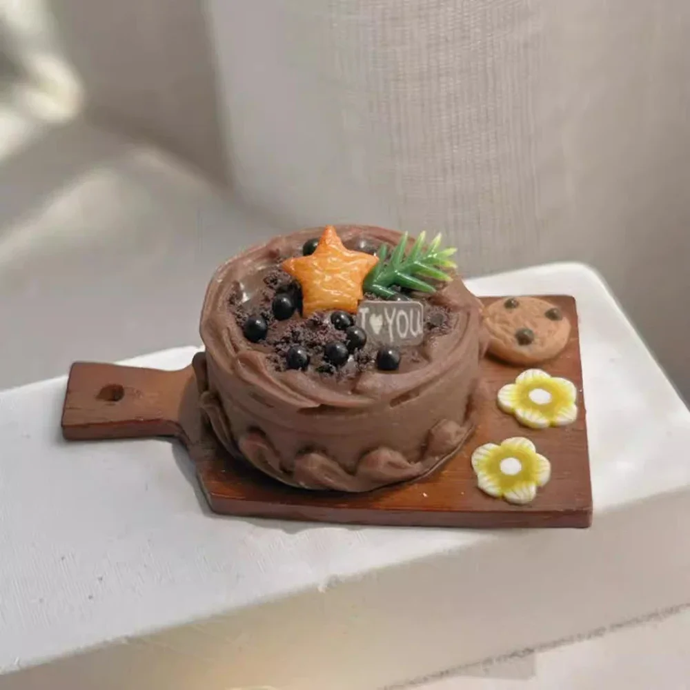 1/12 casa delle bambole in miniatura resina frutta crema torta mini modello da dessert giocattolo per la decorazione della casa delle bambole accessori OB11 bjd