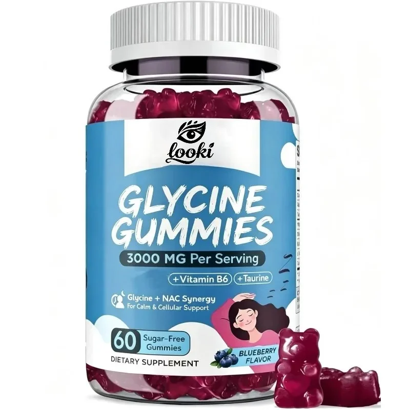 3g Glycine Gummies Containing NAC, Vitamin B6, Taurine for Cellular Liver Immune Health