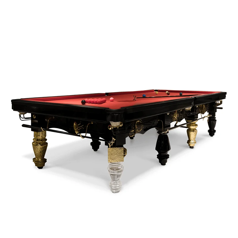 *Luxury Snooker Table High - End Custom Solid Wood Portuguese Commercial Standard for Billiard Clubs 12ft