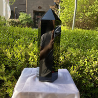 5.85kg Natural Stone And Crystal obsidian Tower Healing Gemstones Obelisk Crystal  Point Wand Witchcraft Gift Home Decoration