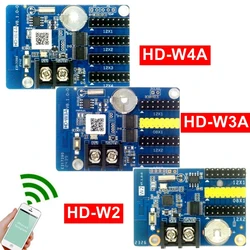 HD-W2 HD-W3A HD-W4A Wifi Led Control Card Wireless Lintel P10 Monochrome Display Controller Phone App Android Sending Message
