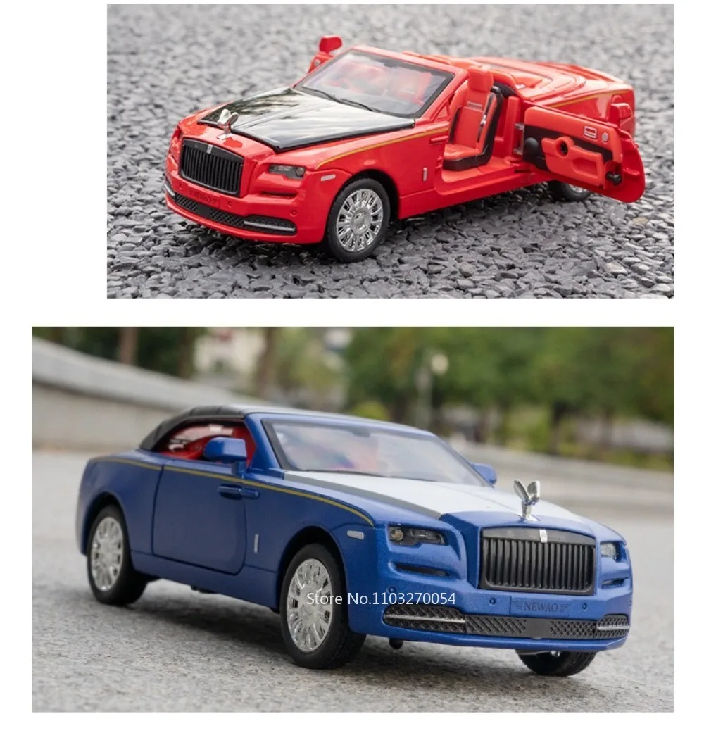1:32 Rolls-Royce Cullinan Dawn Modell Spielzeug Druckguss Legierung Auto Sound Licht Zurückziehen Türen Geöffnet Miniatur Autos Simulation Ornament – Detail 27