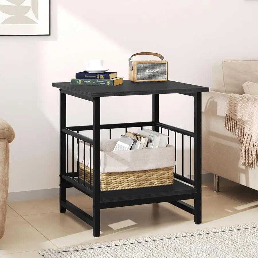 Square End Table, M…