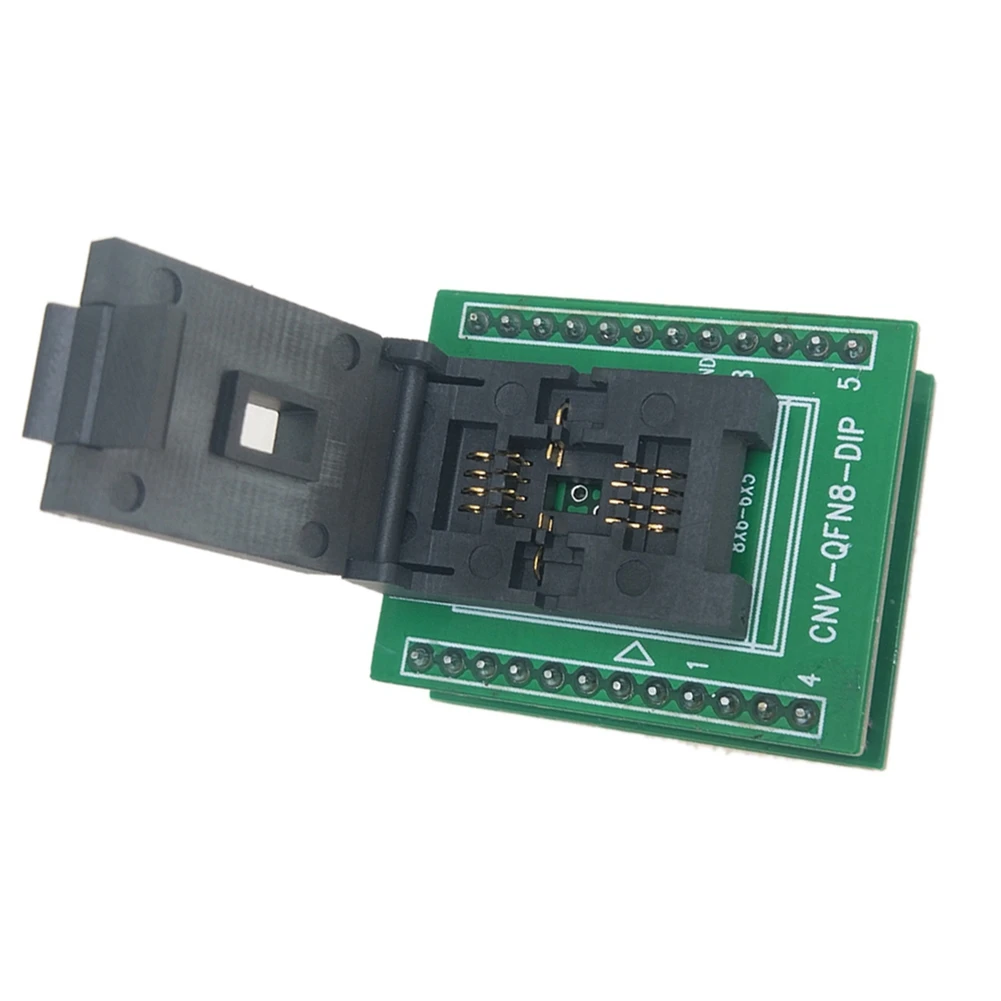 A33T-2X QFN8 DFN8 WSON8 Programming Socket Pin Pitch 1.27Mm IC Body Size 6X8 Mm Clamshell Test Socket ZIF Adapter Socket