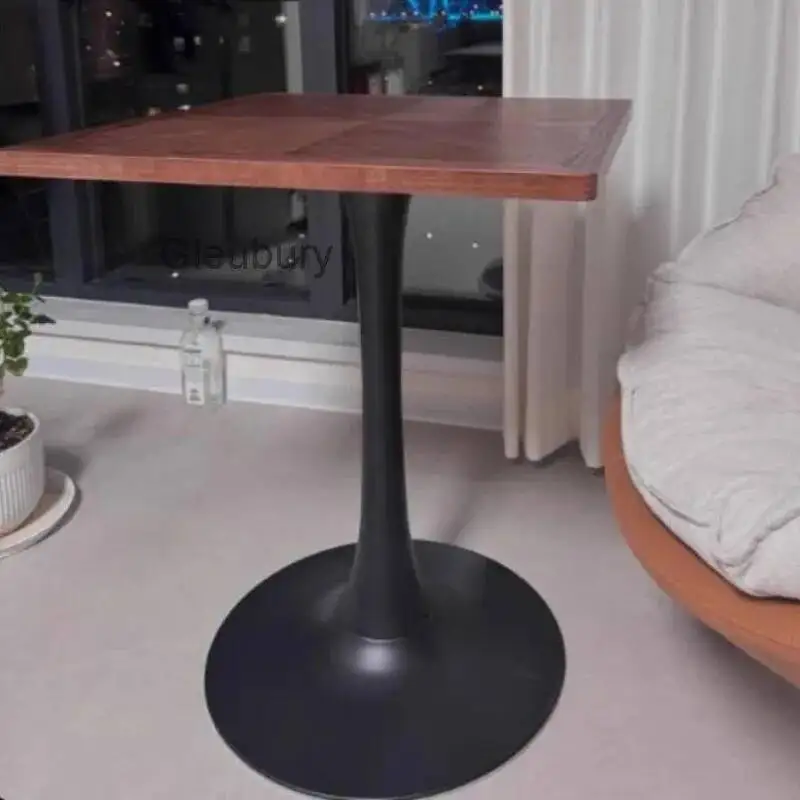 Wooden Minimalist Café Tables Modern Living Room Hotel Restaurant Café Tables Kitchen Balcony Furniture Salontafel Ls40kfz