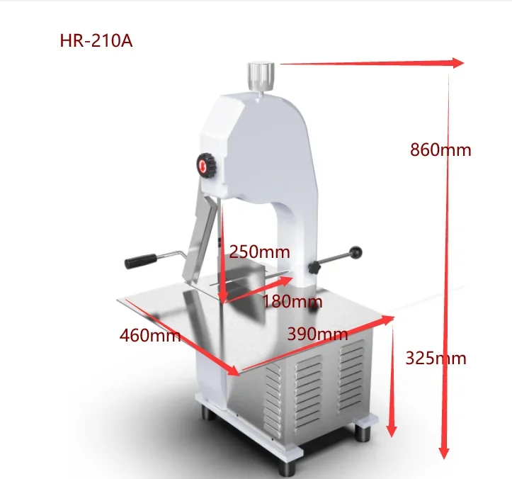 1100 W Commercial Frozen Meat Chicken bone cutting slicer machine Model 210A bone saw cutter