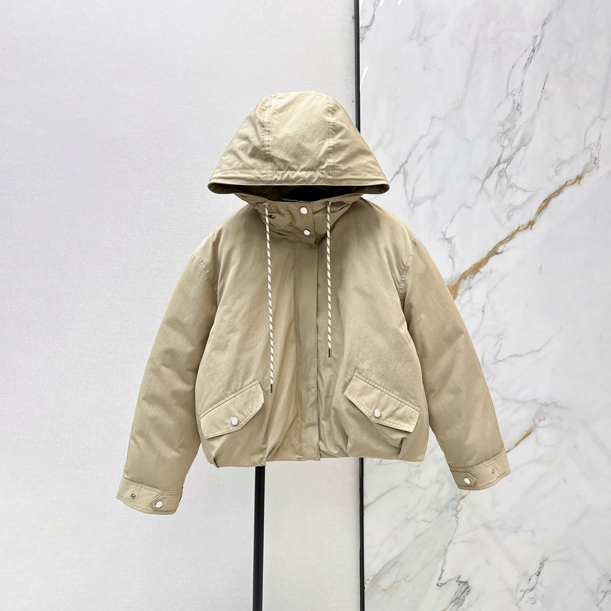2026 high-quality women's simple casual hooded down jacket261016207