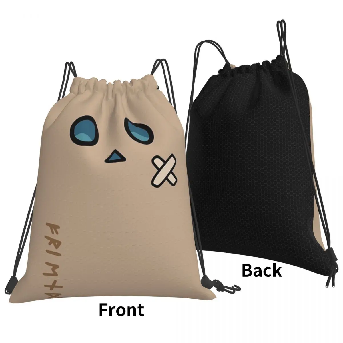 Youtuber Vtuber Nanashi Mumei Mascot Backpacks Casual Drawstring Bundle Pocket Sports Bag Book Bags for Man Woman School