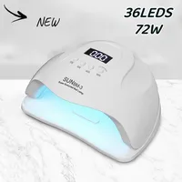 Secador de uñas, lámpara LED para uñas, lámpara UV para curado de esmalte de uñas de Gel con detección de movimiento, herramienta de salón de manicura y pedicura