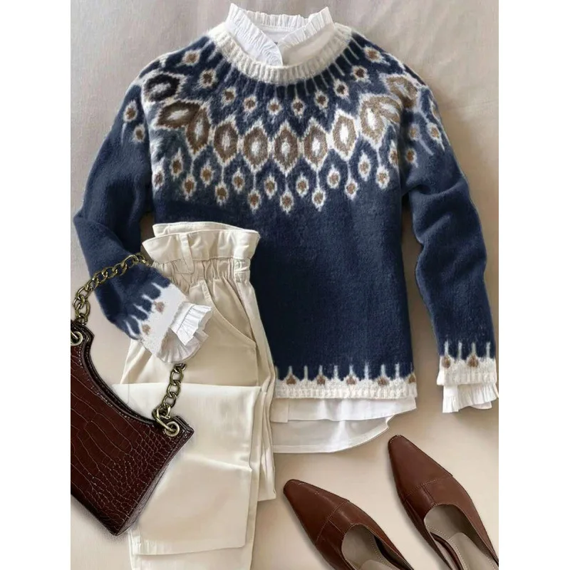 

Loose Women's Crochet Sweater Ultra Thin Ultra Light Spring Fashion Ladies' Knitwear Comfortable Soft Fabric Casual Style