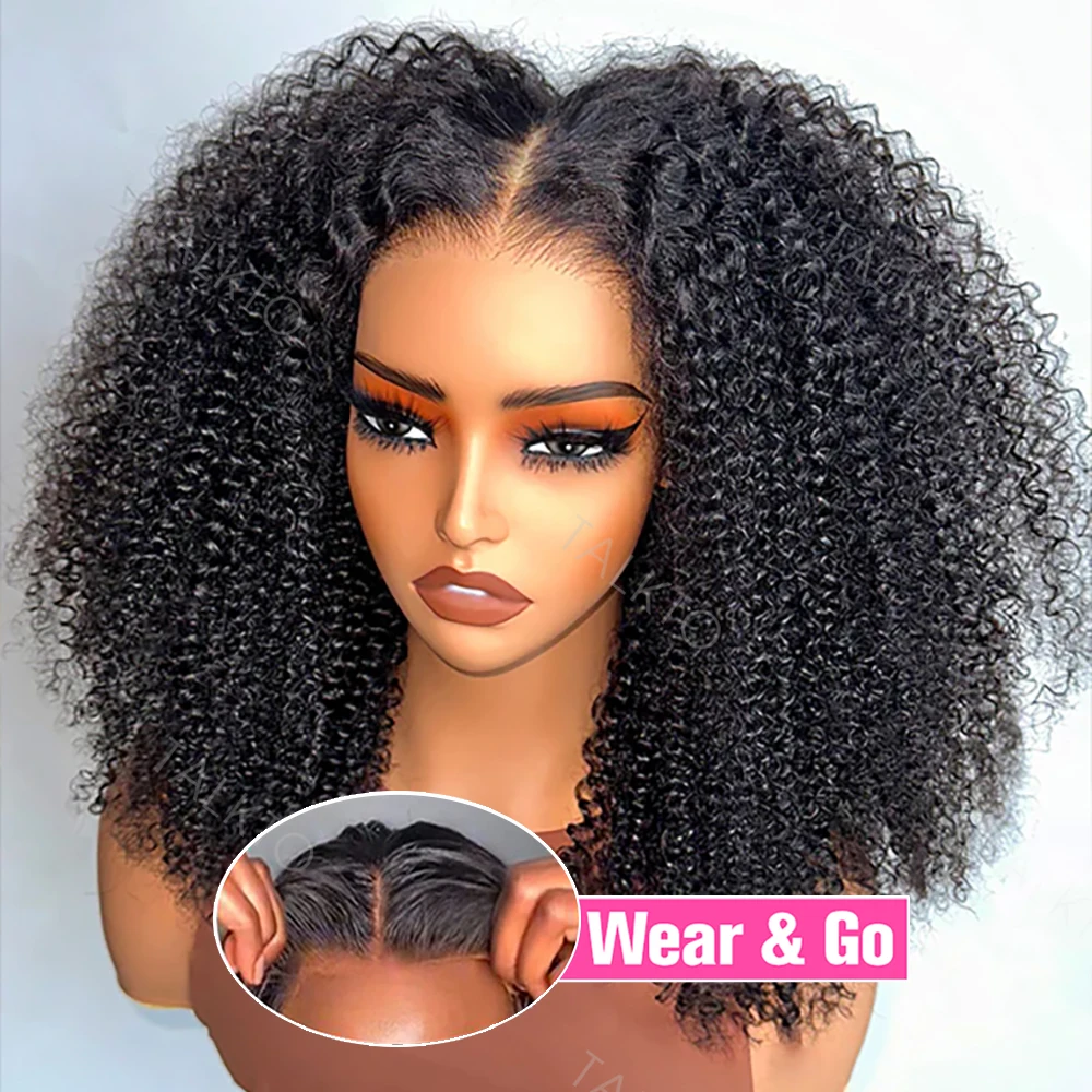 250% Kinky Curly Wigs Human Hair 13x6 HD Lace Frontal Wig Wear Go Glueless Wig 4C Afro Curly Lace Front Human Hair Wigs Sale