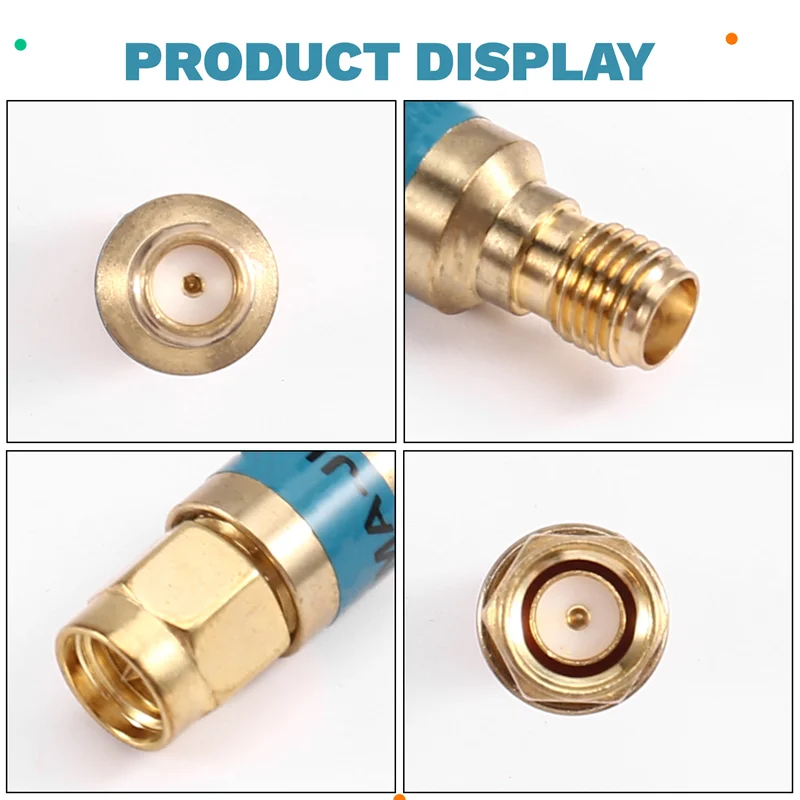 ABFU-SWR≤ 1.2 2W DC-Block SMA Male To Female DC-6Ghz 50Ohm Gold Plate Coaxial Block Blocker Connector High Quality