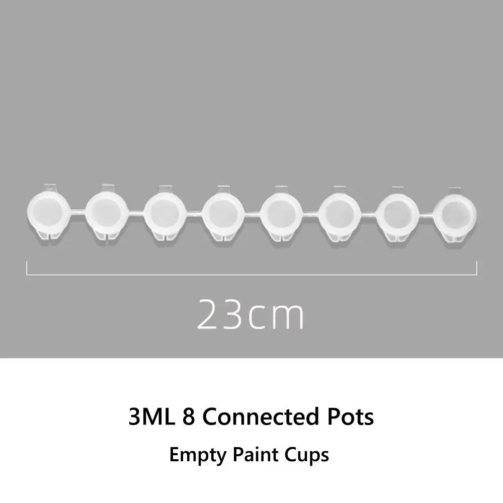 Compact Design Plastic Pigment Strips 2ml/3m/5ml 6/8 Connected Pots Paint Box Watercolor Empty Box Watercolor Painting