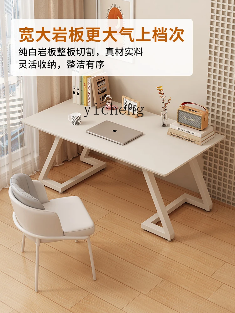 SZ cream wind slate desk modern simple adult desk Internet celebrity computer desk student household small apartment