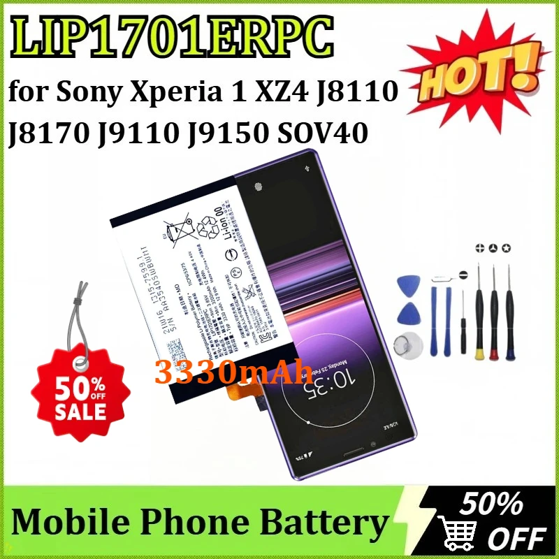 Nieuwe LIP1701ERPC 3330mAh Batterij voor Sony Xperia 1 XZ4 J8110 J8170 J9110 J9150 SOV40 Mobiele Telefoon Hoge Kwaliteit Batterij + gereedschap