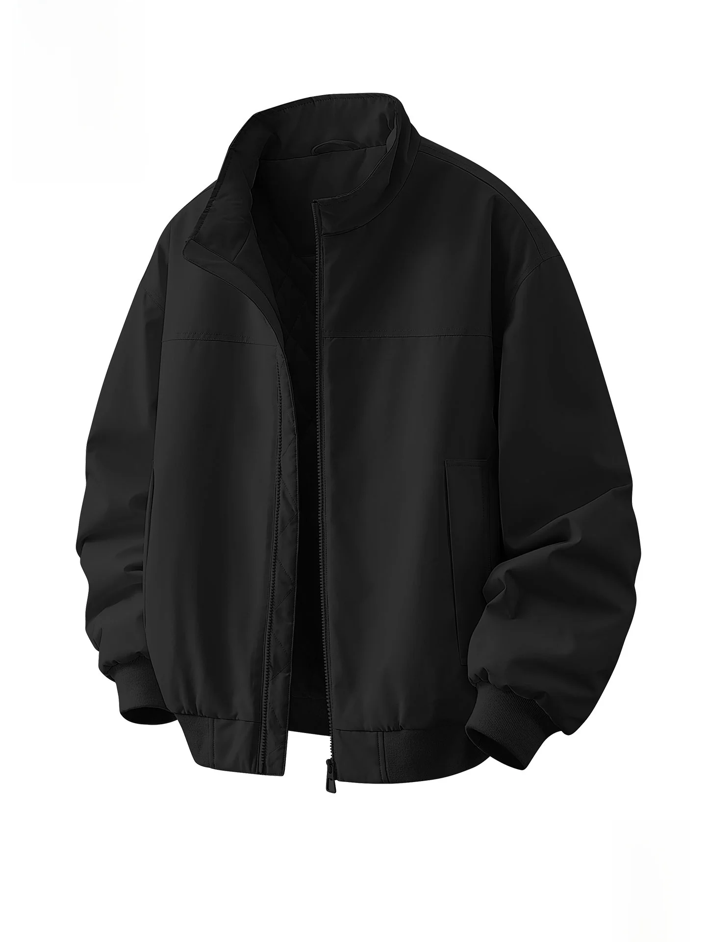 

Monkey Tee-Proof Pilot Jaet Men's Winter Stand Collar Workwear Cotton Coat Trendy D Polyester Fiber Fill