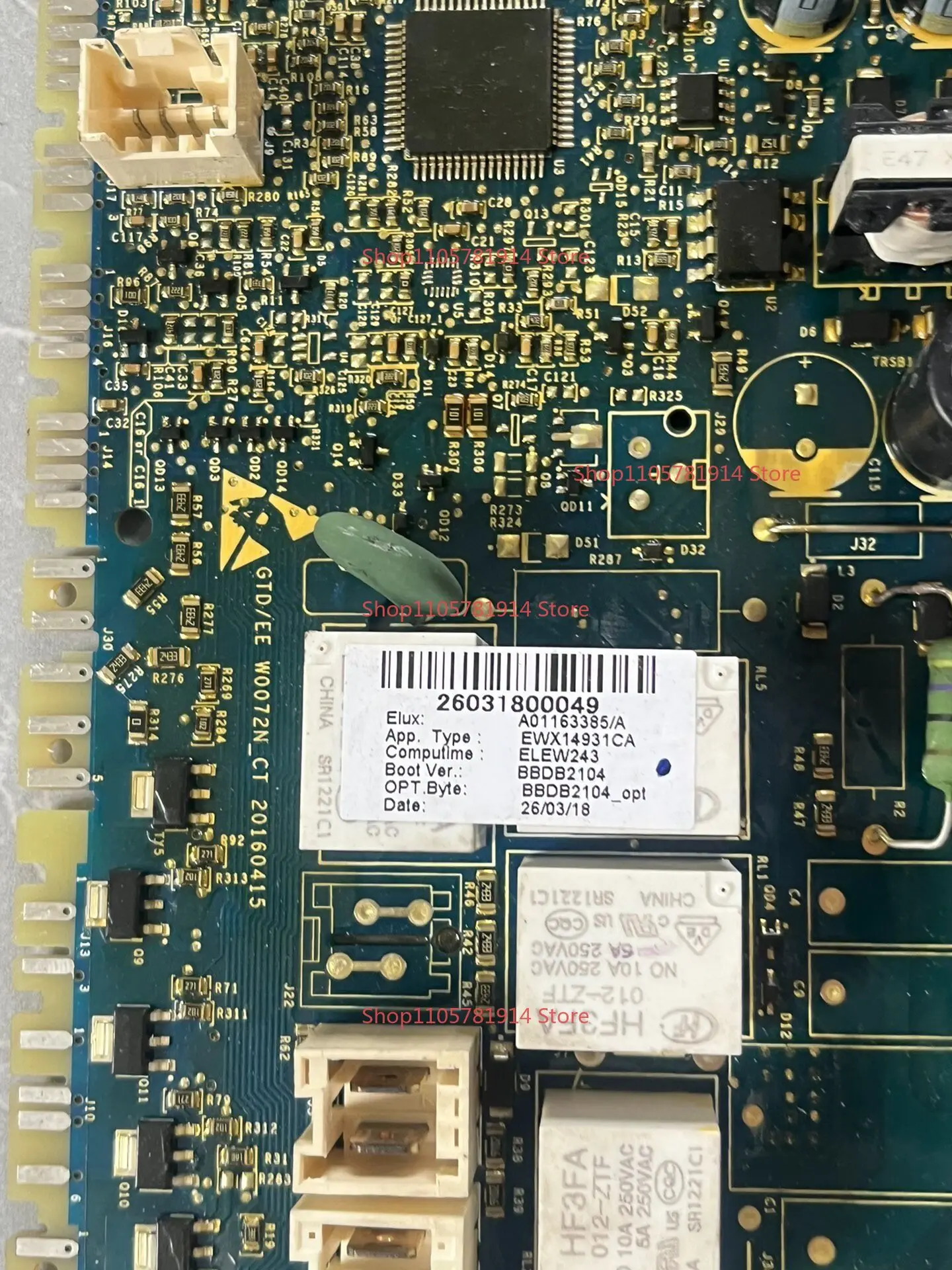 For AEG 8 Series 10kg Drum Washing Machine Washing and Drying Integrated LWX8C1612W Main Board Display Panel Door Lock