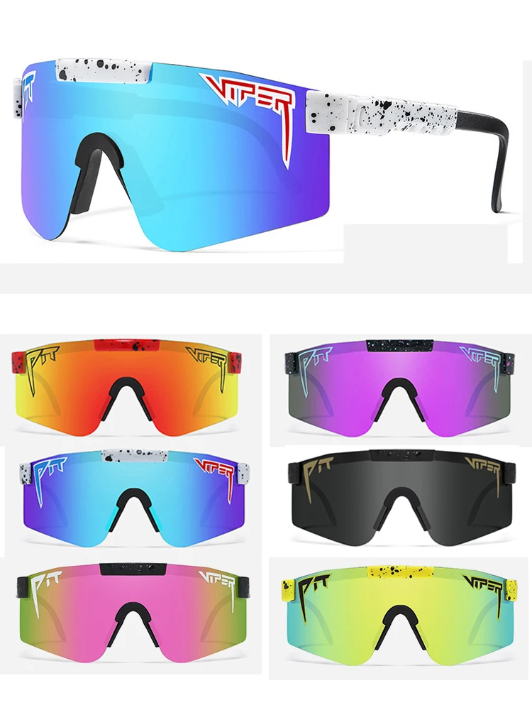 AliExpress PIT VIPER Pit Viper Cycling Glasses Outdoor Sunglasses MTB Men Women Sport Goggles UV400 Bike Bicycle Eyewear Without Box
