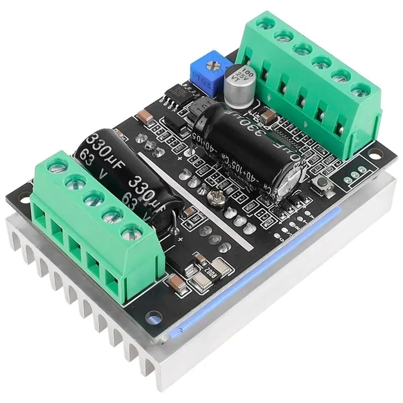 ABZZ-PWM Hall Effect BLDC Three-Phase Brushless Motor Controller DC 6-60V 20A 500W Drive Board
