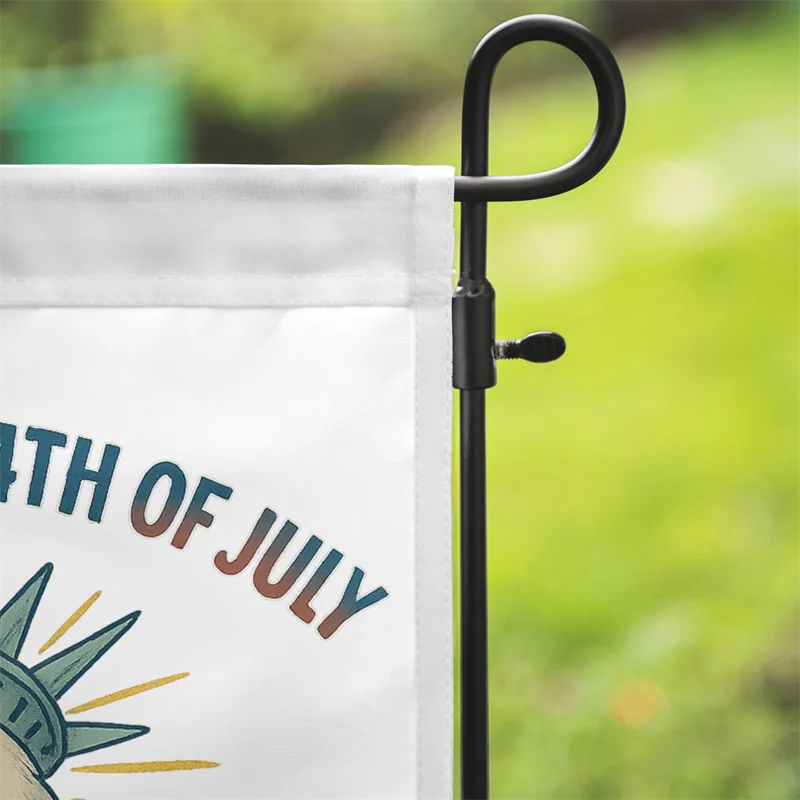 Aertemisi You Look Like the 4th of July Makes Me Want a Hot Dog Real Bad Statue of Liberty Garden Flag for Yard Patio Porch Lawn