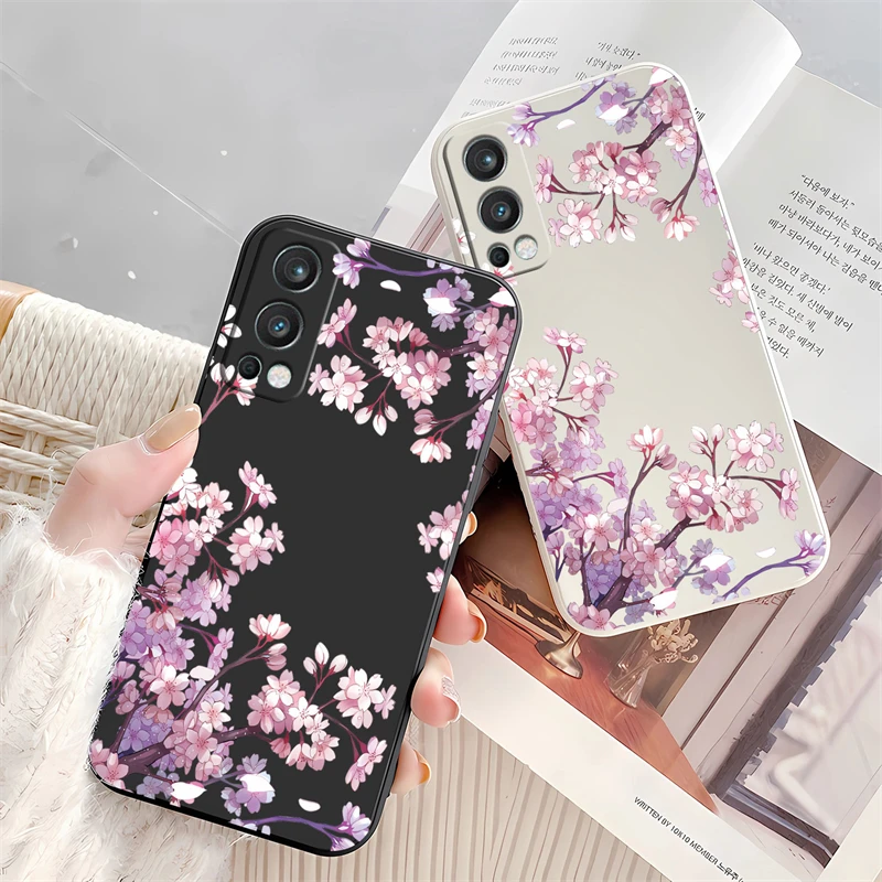 حافظة هاتف بنمط زهرة جميلة لهاتف Oneplus 15 1 + 15 غطاء مقاوم للصدمات غير لامع لهاتف One Plus 15 كابا واقية من السيليكون الناعم