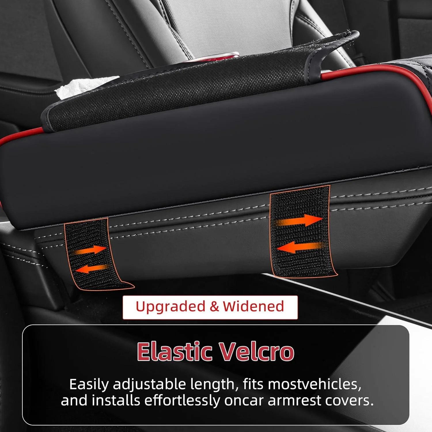 Center Console Organizer with Cup Holder Car Armrest Storage Box Armrest Heightening Cushion Pad for Car Interior Auto Accessory image 3