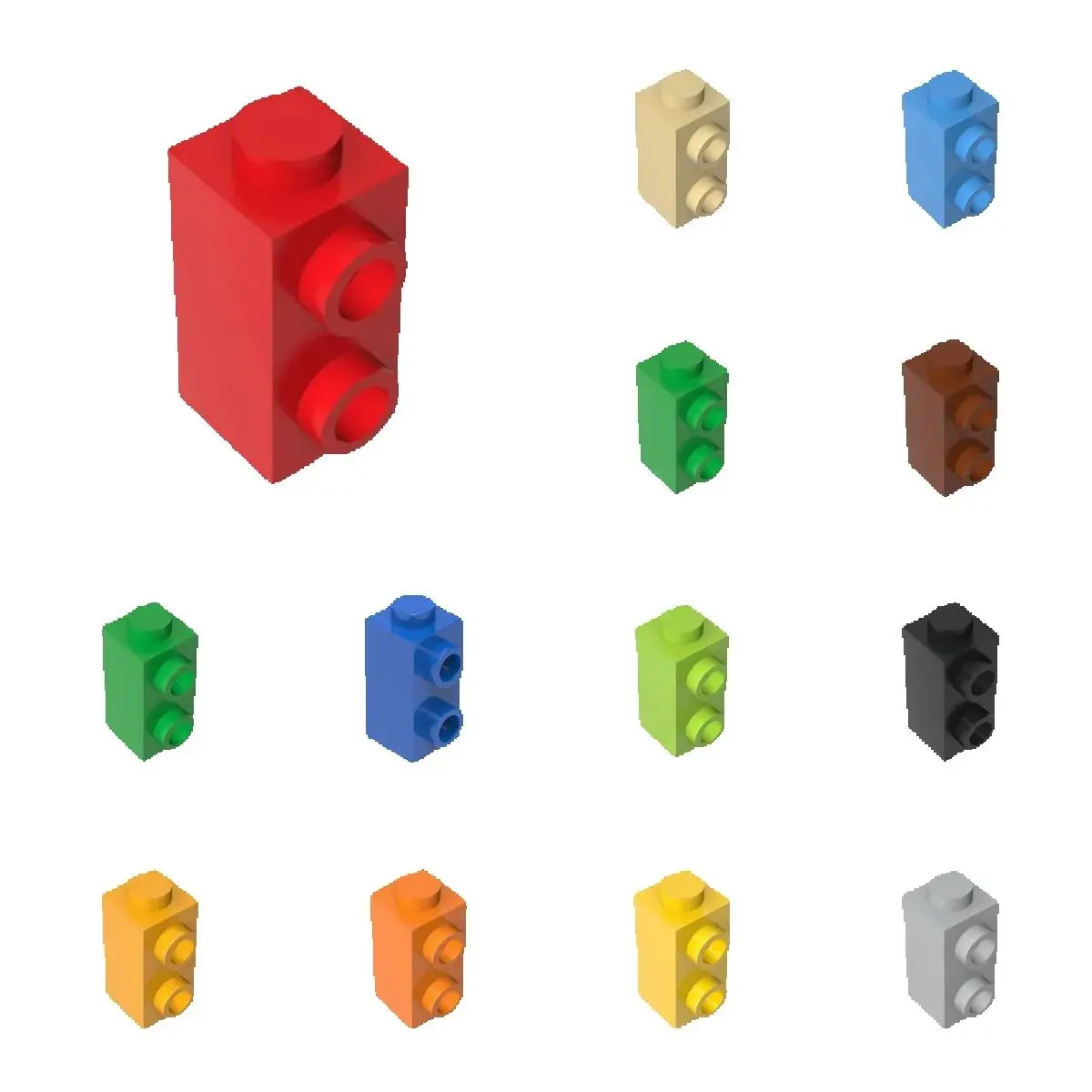50pcs 32952 Modified 1 x 1 x 1 2/3 Bricks Collections Bulk Modular GBC Toys For Technical MOC DIY Buildings Blocks Compatible