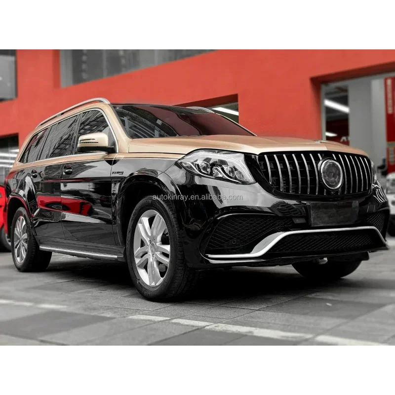 Modifica di buona qualità per GL X166 2013-2015 Aggiornamento a GLS63 X166 Stile Bodykit Paraurti Fanali Posteriori Fari