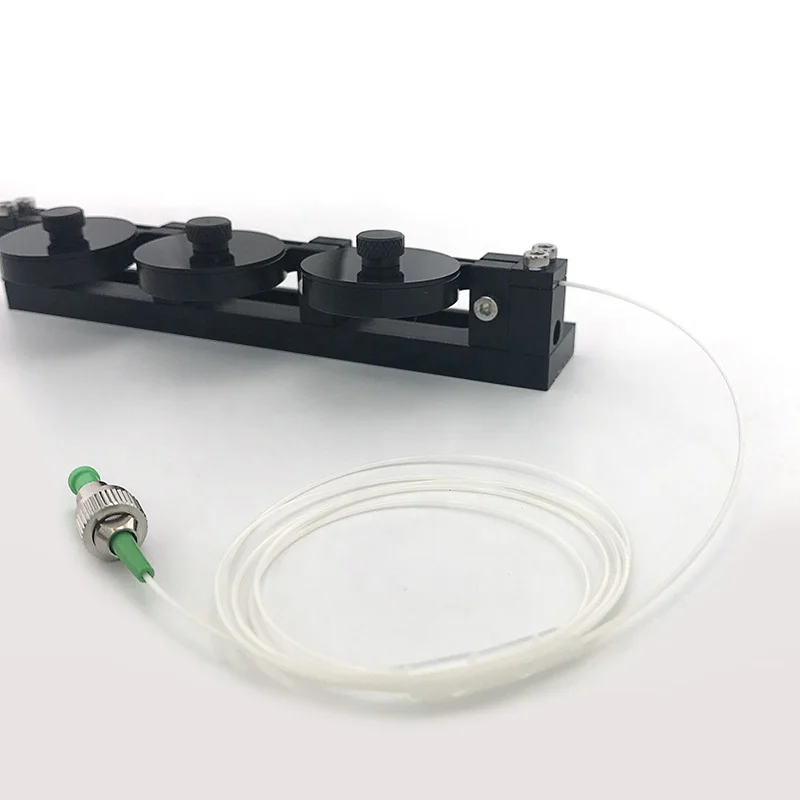 بائع الذهب 1550nm وحدة تحكم الاستقطاب البصرية 3 مجداف مع موصل FC/APC 0.9 مللي متر كابل ألياف أنبوبي أبيض فضفاض