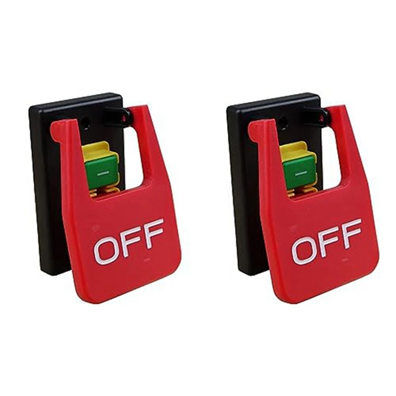 

Paddle Switch 120V Magnetic Paddle Switch 1/2 HP, Fits Table Saw, Router Table, Drill Press, Bench Saw, Band Saw (Pack Of 2)