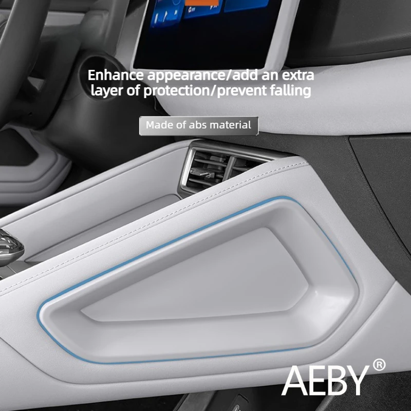 AEBY para BYD Atto 2 Smart Driving Edition 2024 cubiertas laterales de cargador inalámbrico, Protector antipolvo y antifugas para consola central