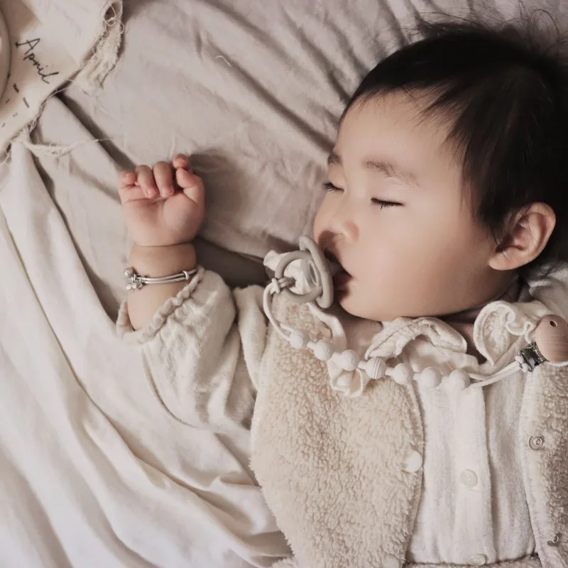 الملونة سيليكون حبة هوة حامل قصاصة لعبة التسنين للأطفال مضغ سلسلة عربة طفل اكسسوارات اللهايات المقاود #1