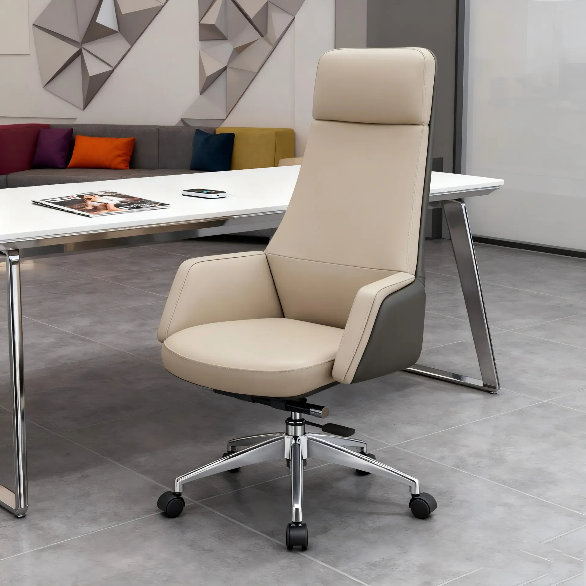 j4 office chair president office computer chair comfortable sedentary swivel boss office leisure chair Superior Workmanship