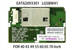 EAT62093301 LGSBW41 Wireless Wifi Bluetooth Adapter Module for 40LF6300 43SM3C 49SM5B 55EC9300 60PB6650 65UF8500 70LB7100 TV