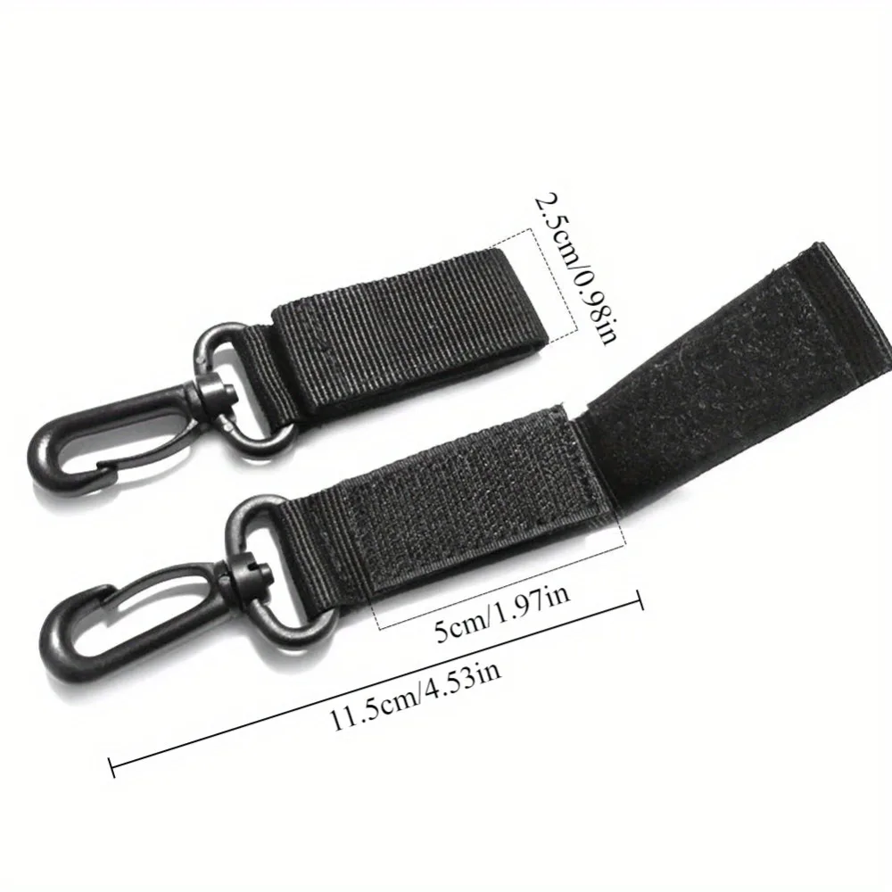 2PCS Climbing Accessory Outdoor Carabiner Strength Tactical Backpack Key Hook Webbing Buckle Hanging System Belt Buckle Hanging