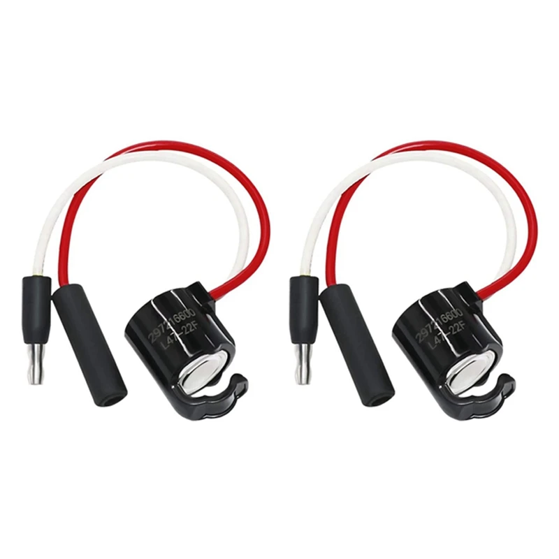 2X 297216600 Freezer Refrigerator Bi-Metal Defrost Thermostat For Frigidaire&Kenmore Replace Thermostat