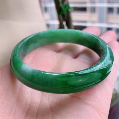 

Natural light color Burmese jade 54mm-62mm bracelet Princess jewelry bracelet best for mom gift for girlfriend