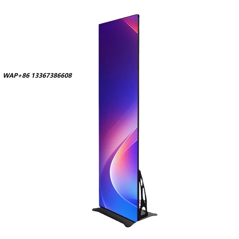 P3mm LED Poster Display 2000cd High Brightness 8K HDR10+ Commercial Digital Signage Indoor Window Advertising Video Wall Board